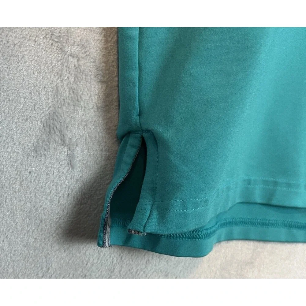 Adidas Polo 2XL Green Ultimate 365 Performance 3-Button Side Slit Golf Shirt